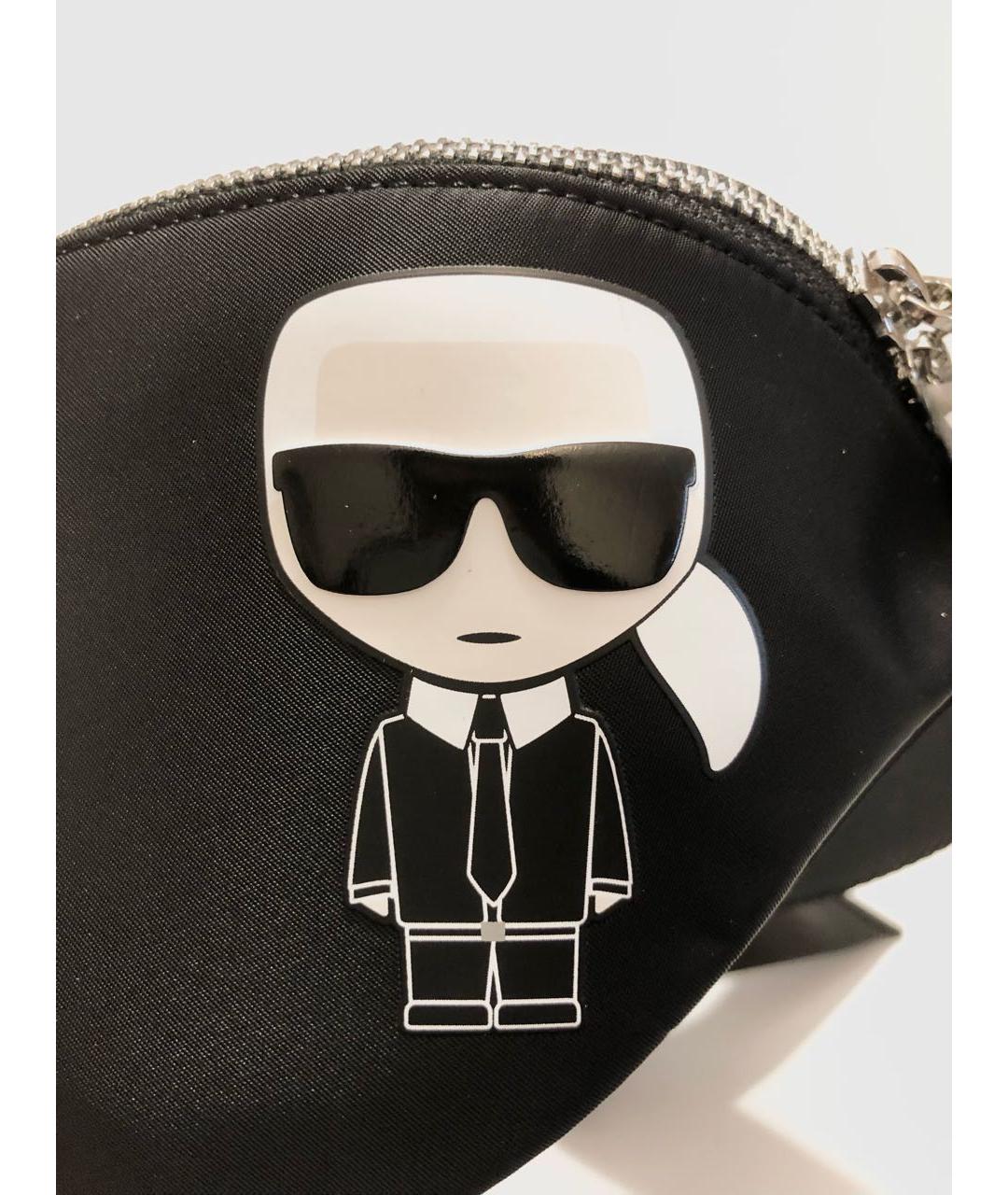 KARL LAGERFELD Черная поясная сумка, фото 4