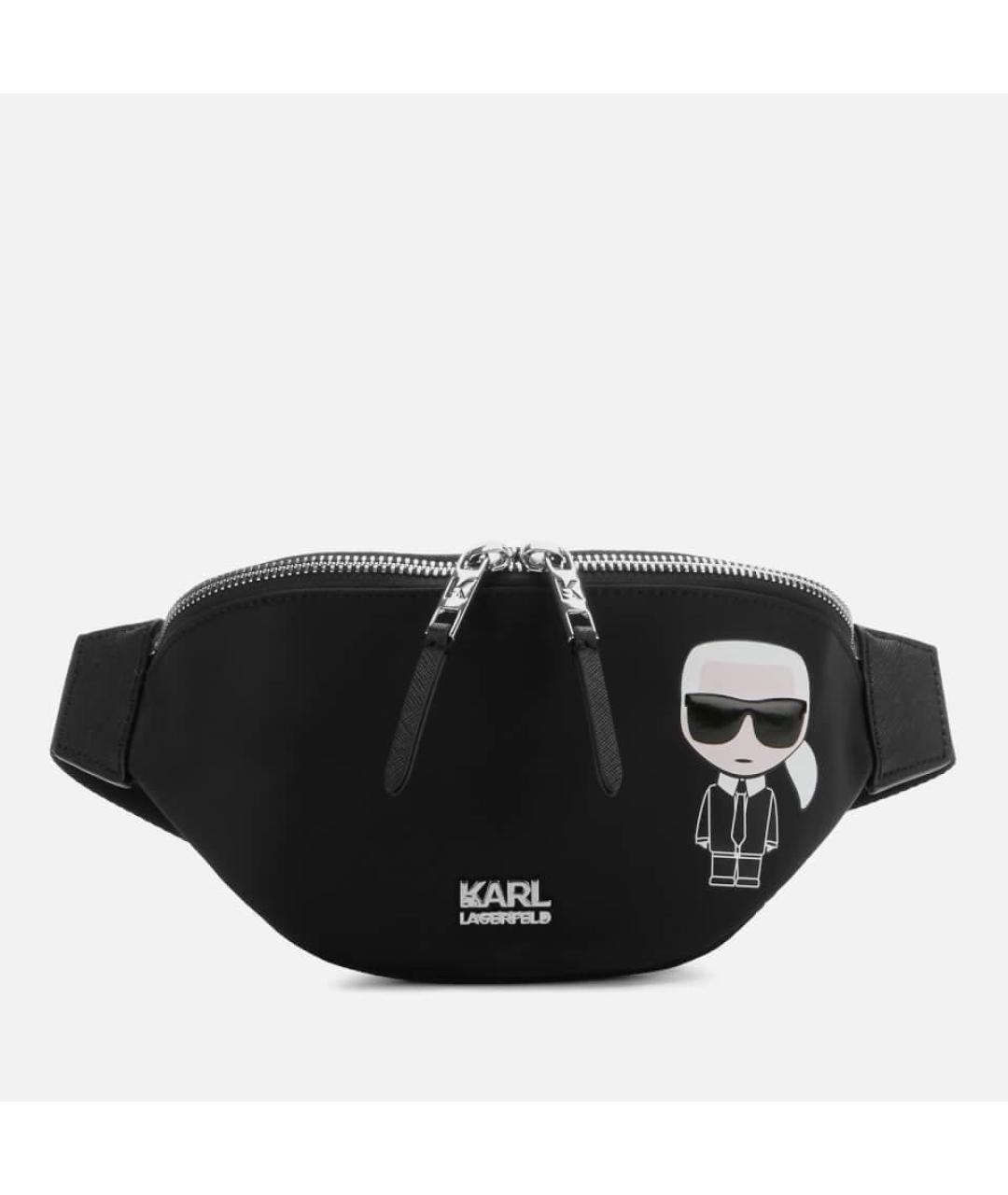 KARL LAGERFELD Черная поясная сумка, фото 7