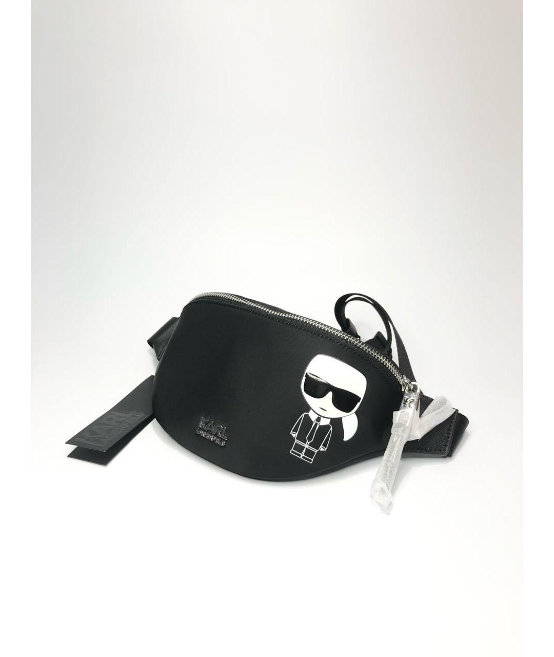 KARL LAGERFELD Черная поясная сумка, фото 3