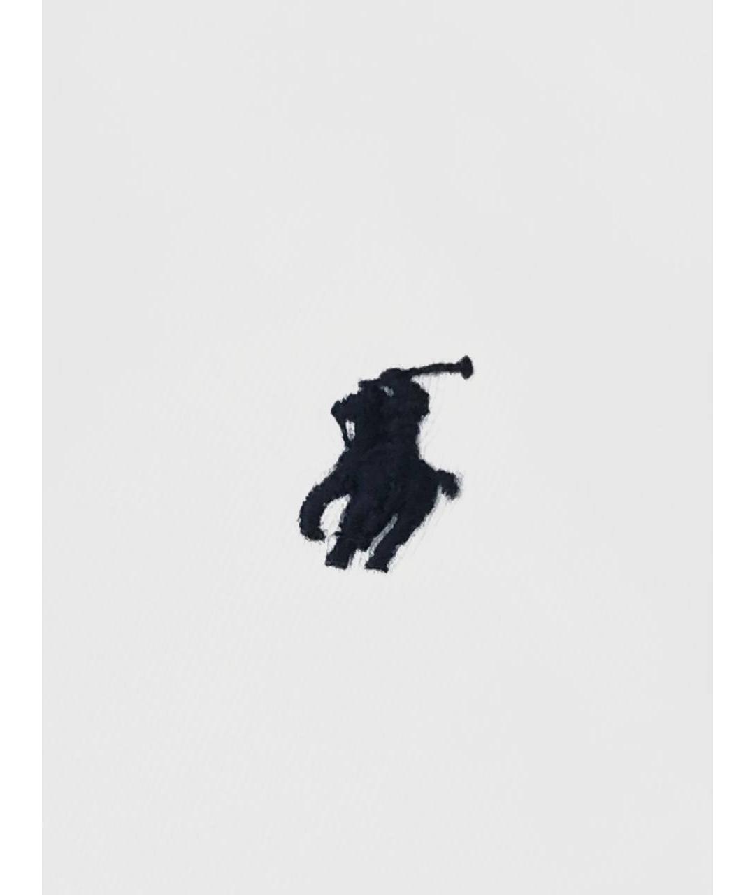POLO RALPH LAUREN Белая хлопковая футболка, фото 5