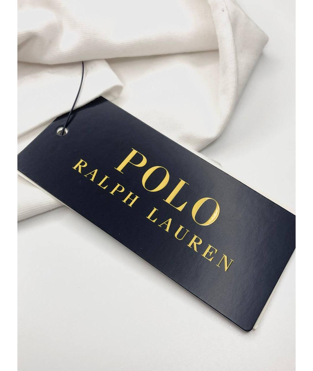 POLO RALPH LAUREN Белая хлопковая футболка, фото 7