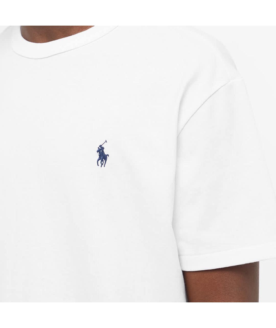 POLO RALPH LAUREN Белая хлопковая футболка, фото 2