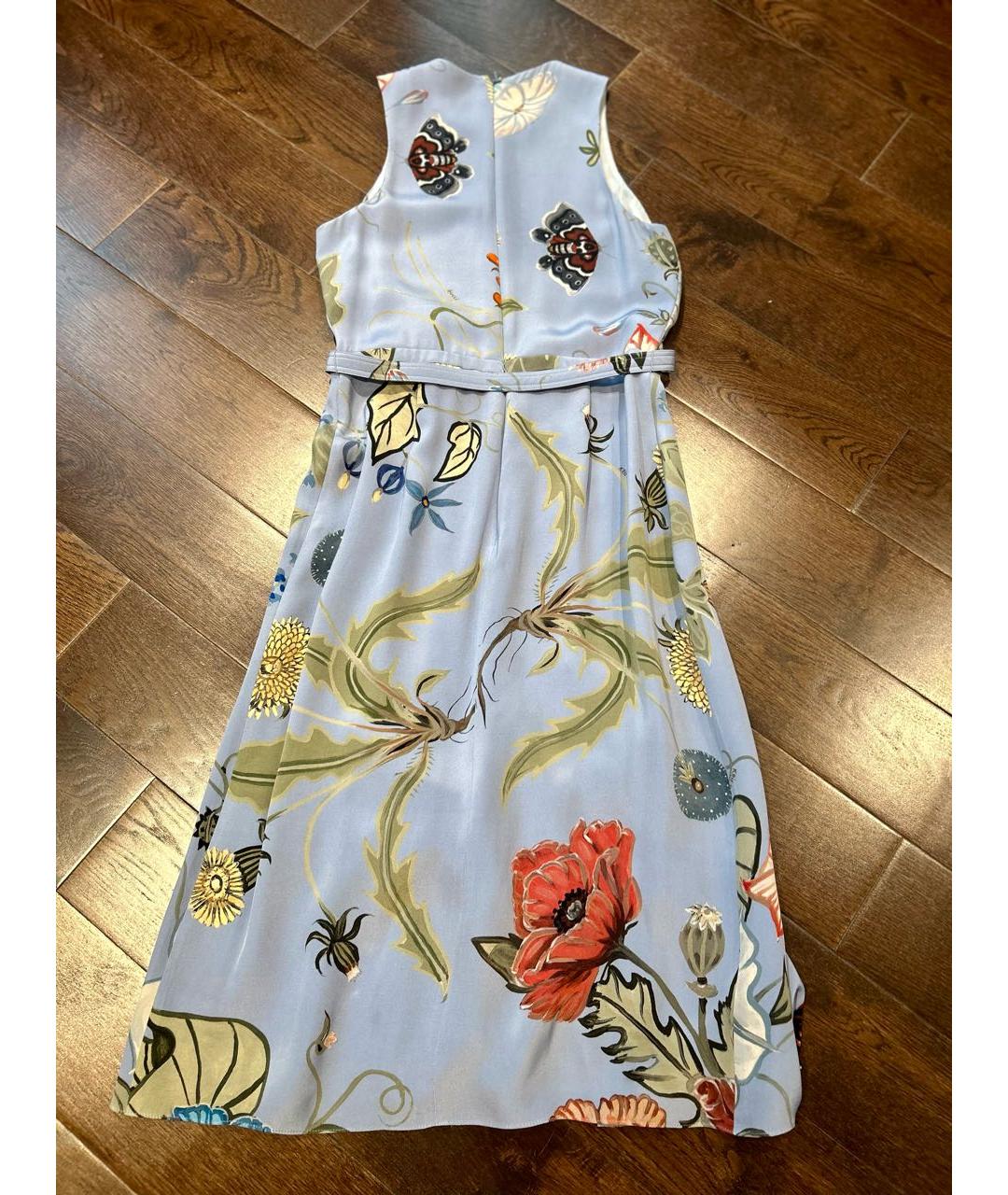 GUCCI Мульти шелковое платье, фото 2