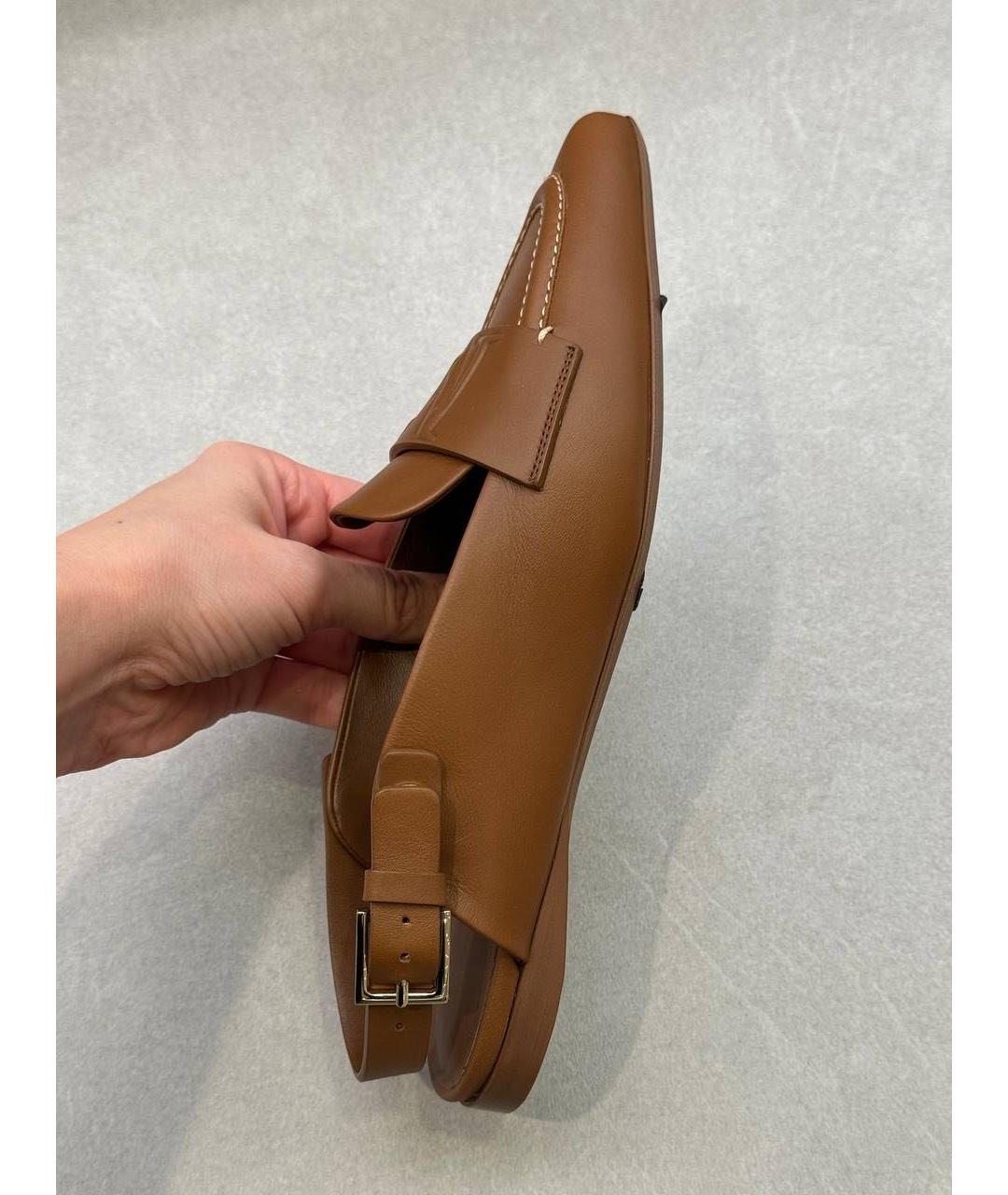MAX MARA Коричневые кожаные туфли, фото 5