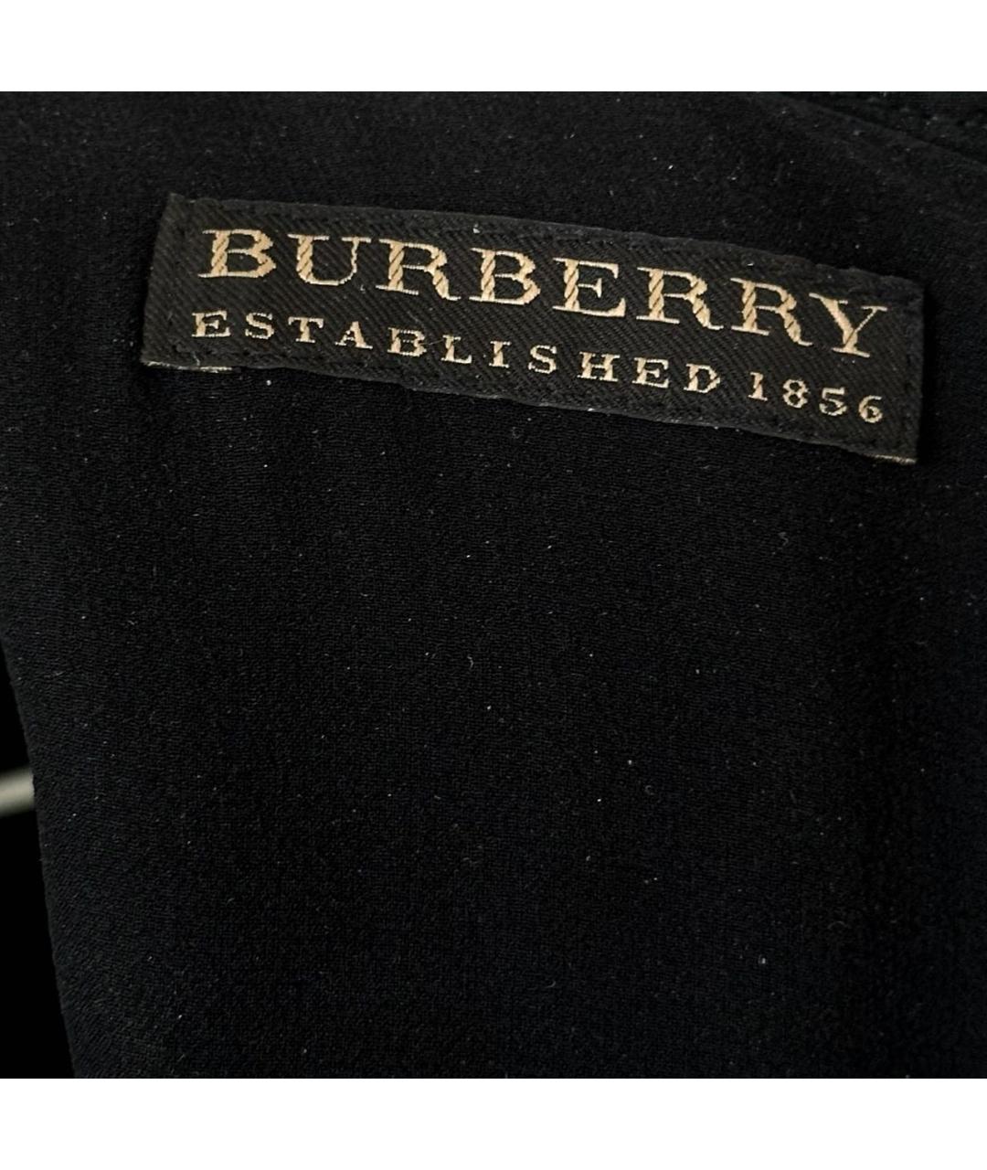 BURBERRY Черное хлопковое повседневное платье, фото 3