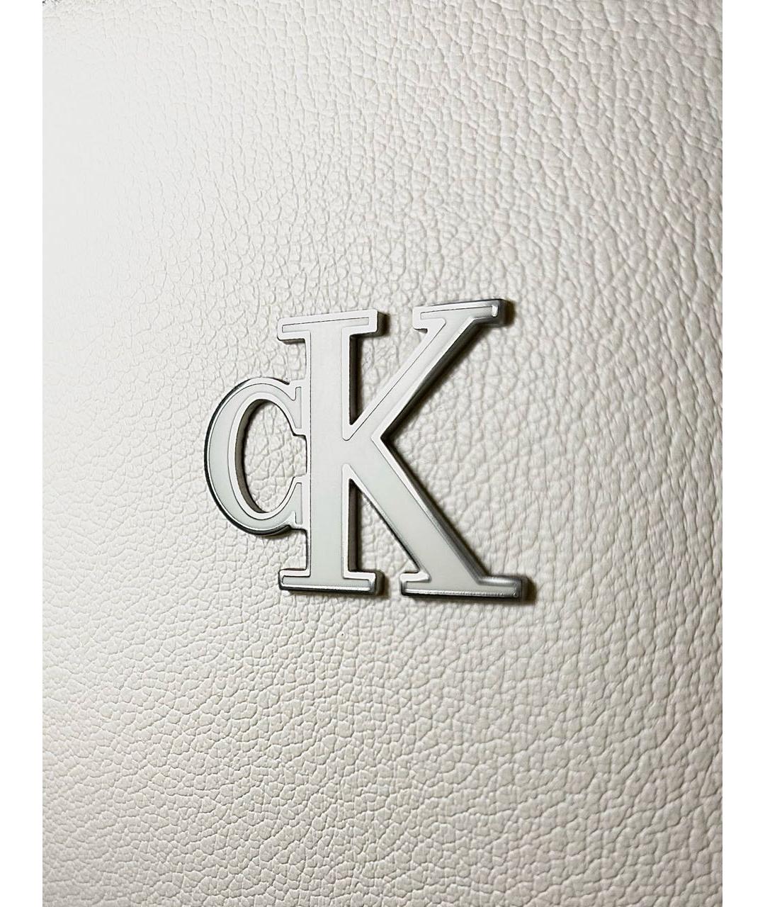 CALVIN KLEIN JEANS Бежевая сумка тоут из искусственной кожи, фото 3