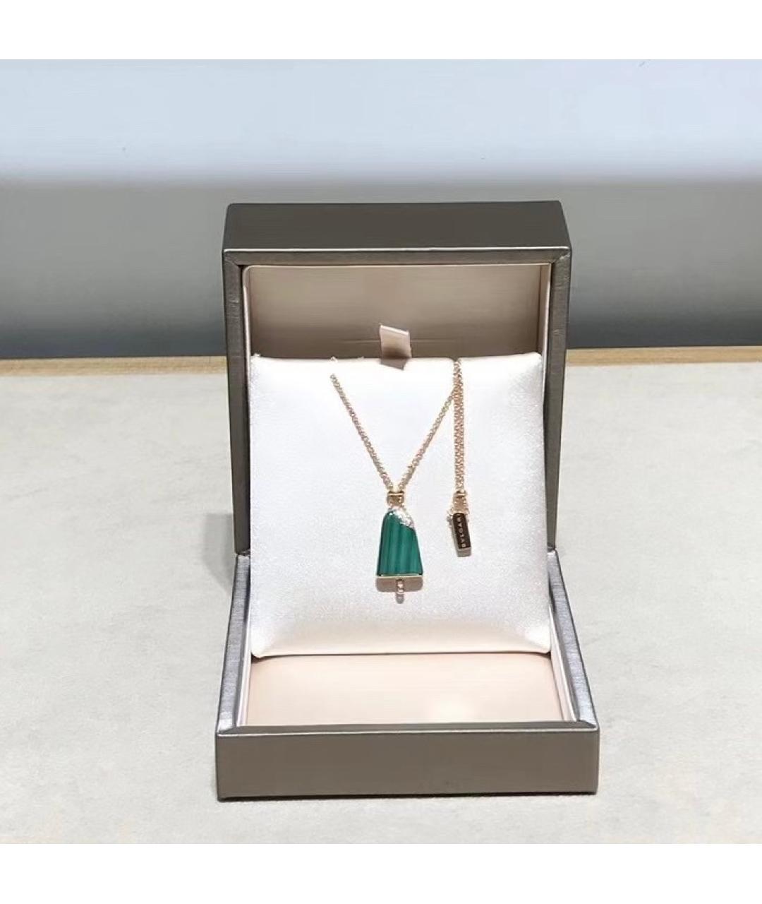 BVLGARI Зеленый браслет из розового золота, фото 2