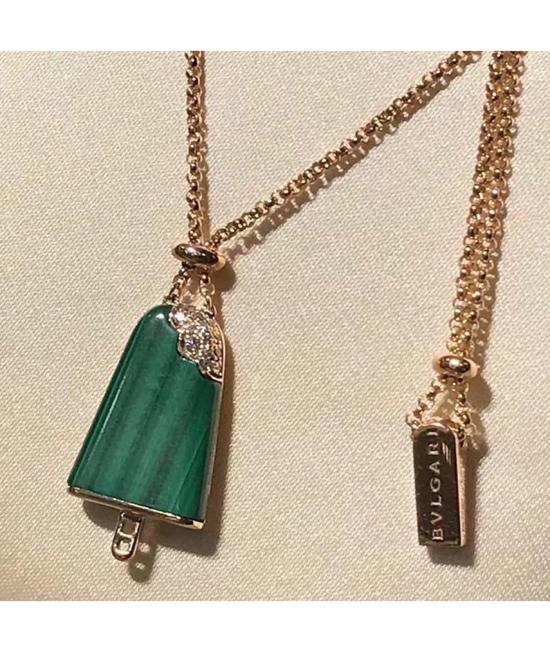 BVLGARI Зеленый браслет из розового золота, фото 5
