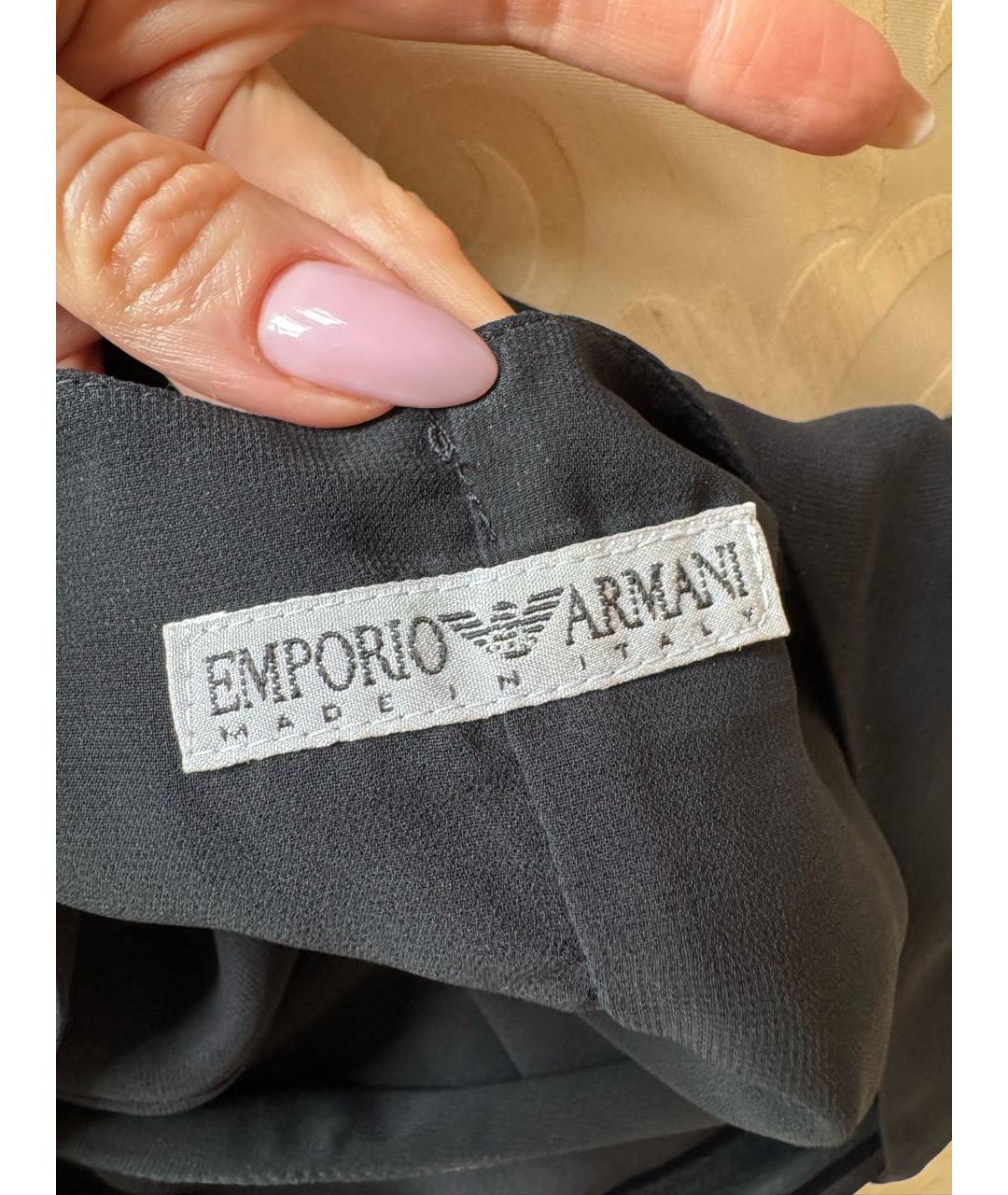 EMPORIO ARMANI Черное повседневное платье, фото 5