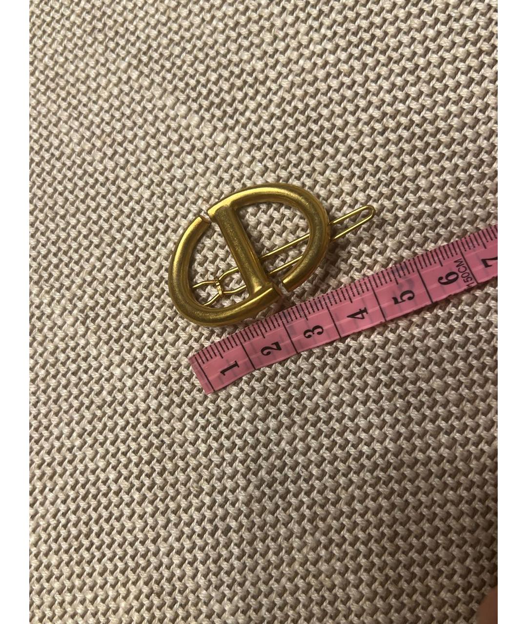 CHRISTIAN DIOR Золотая заколка, фото 5