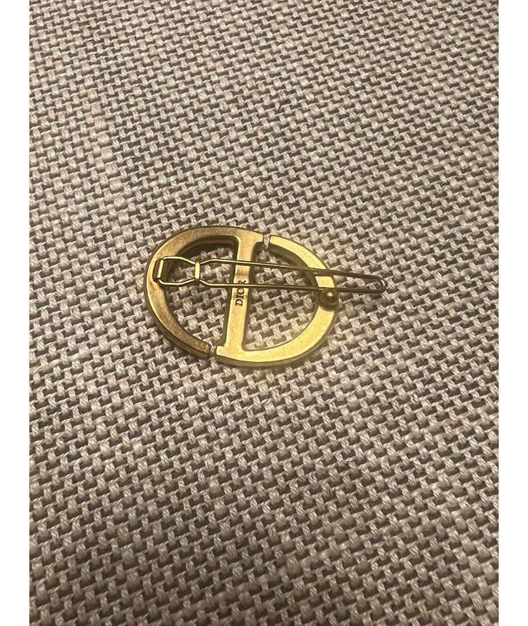 CHRISTIAN DIOR Золотая заколка, фото 4