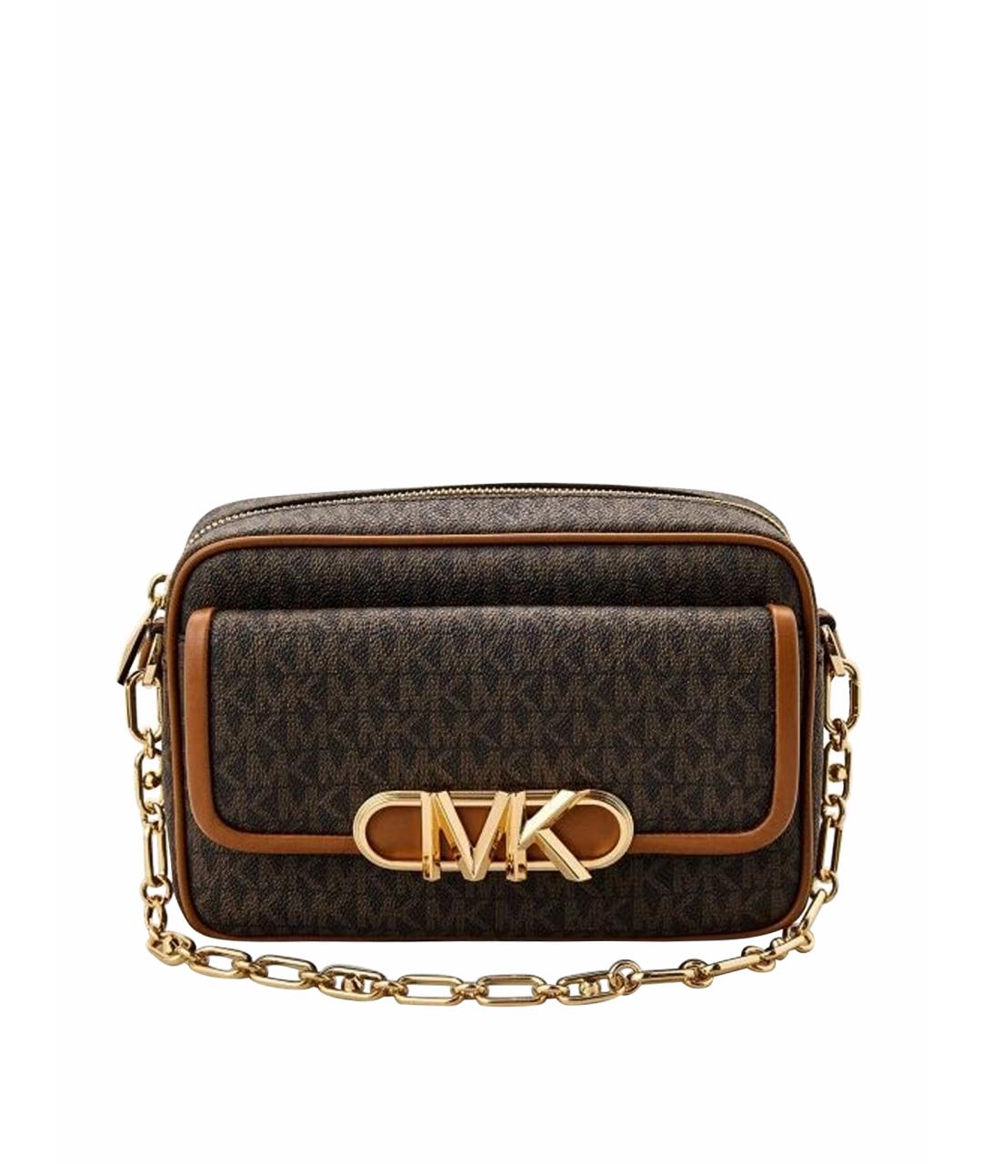 MICHAEL KORS Коричневая сумка через плечо из искусственной кожи, фото 1