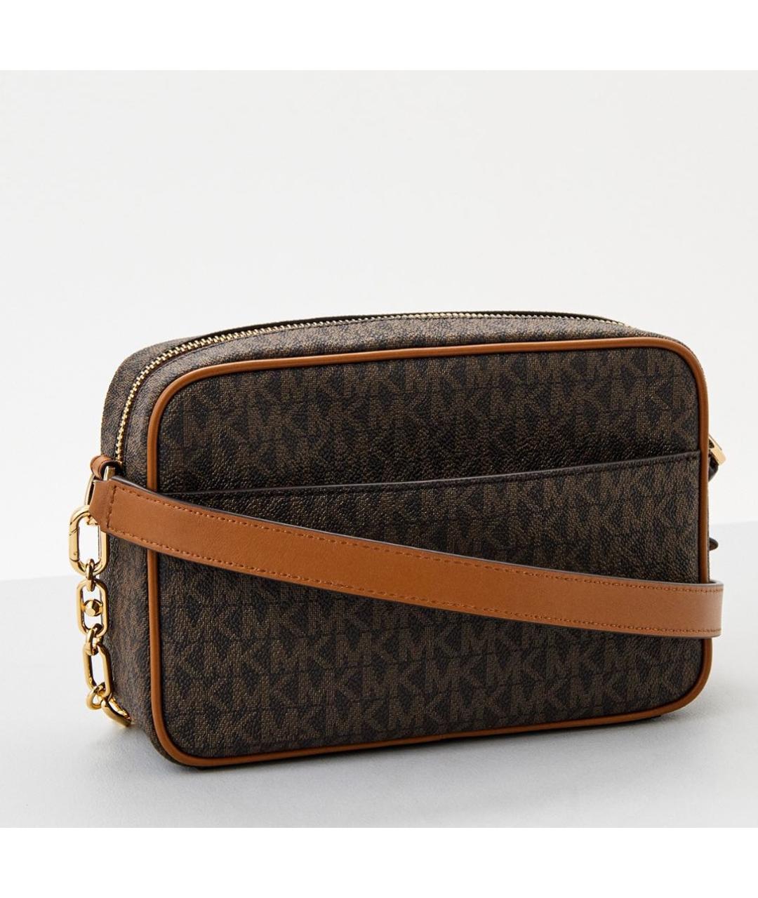 MICHAEL KORS Коричневая сумка через плечо из искусственной кожи, фото 2