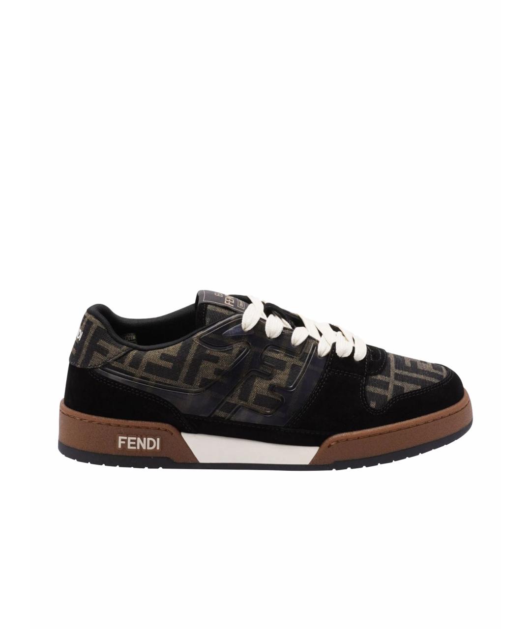 FENDI Черные кеды, фото 1