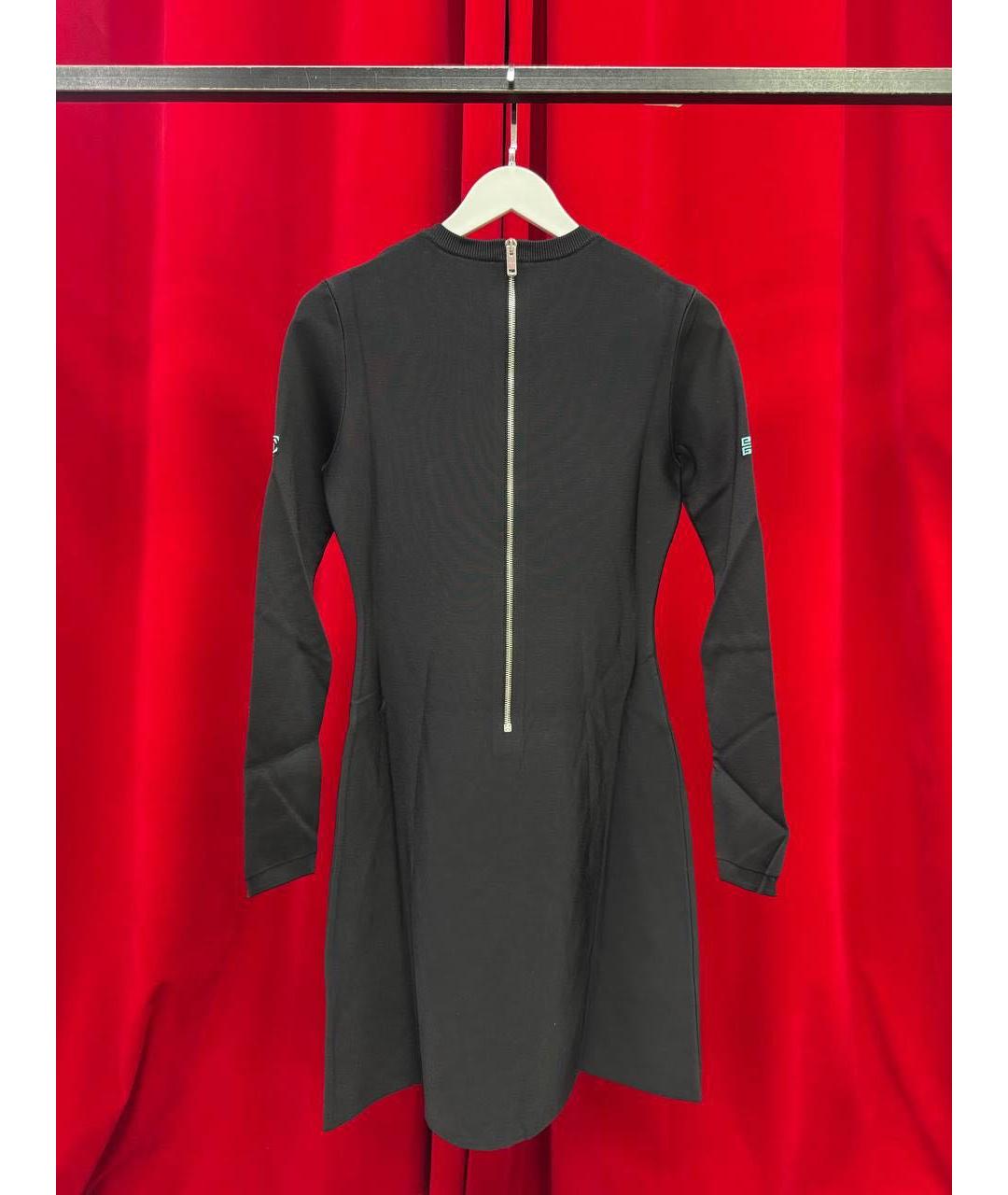 GIVENCHY Черное вискозное повседневное платье, фото 2
