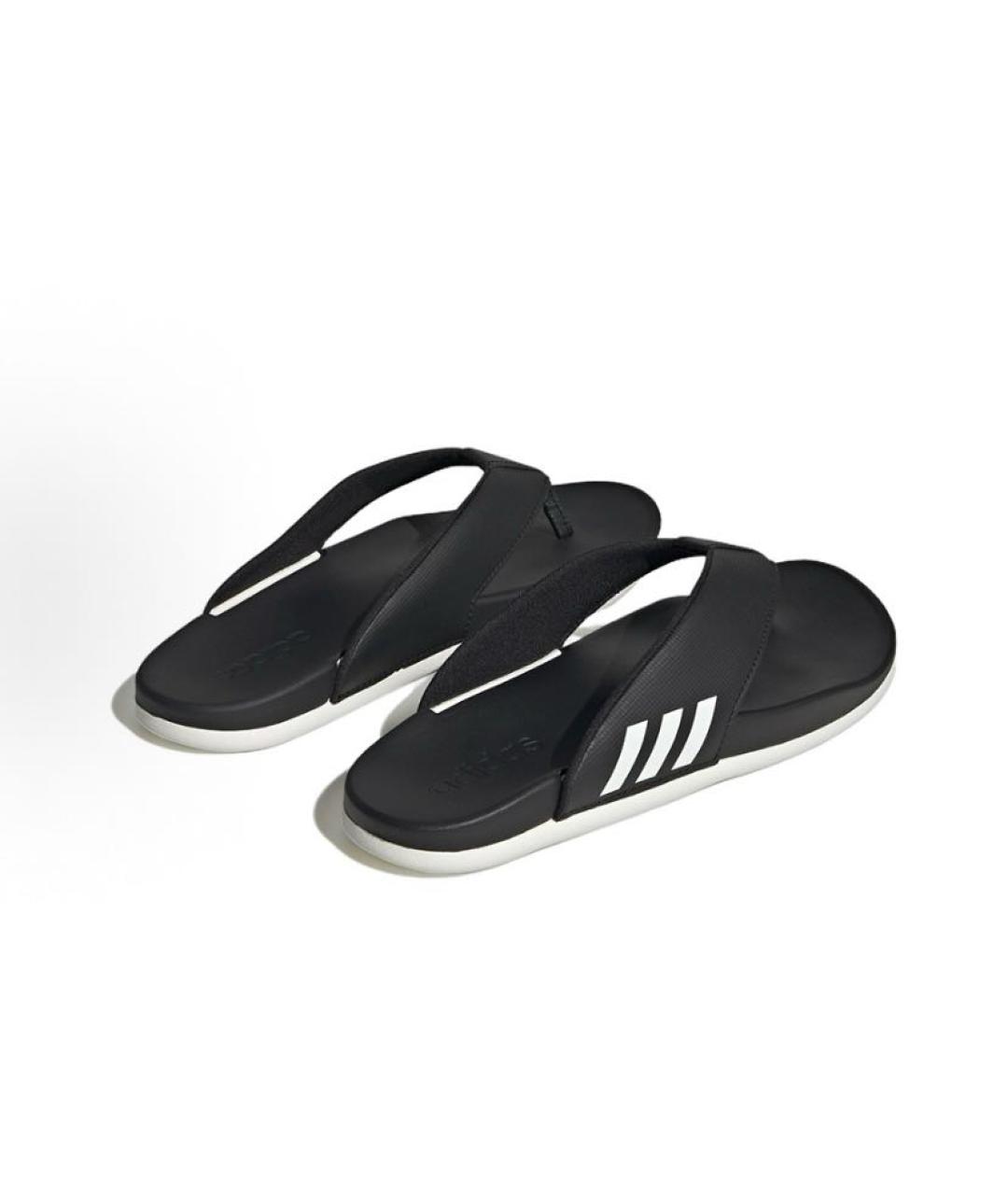 ADIDAS Черные резиновые шлепанцы, фото 5