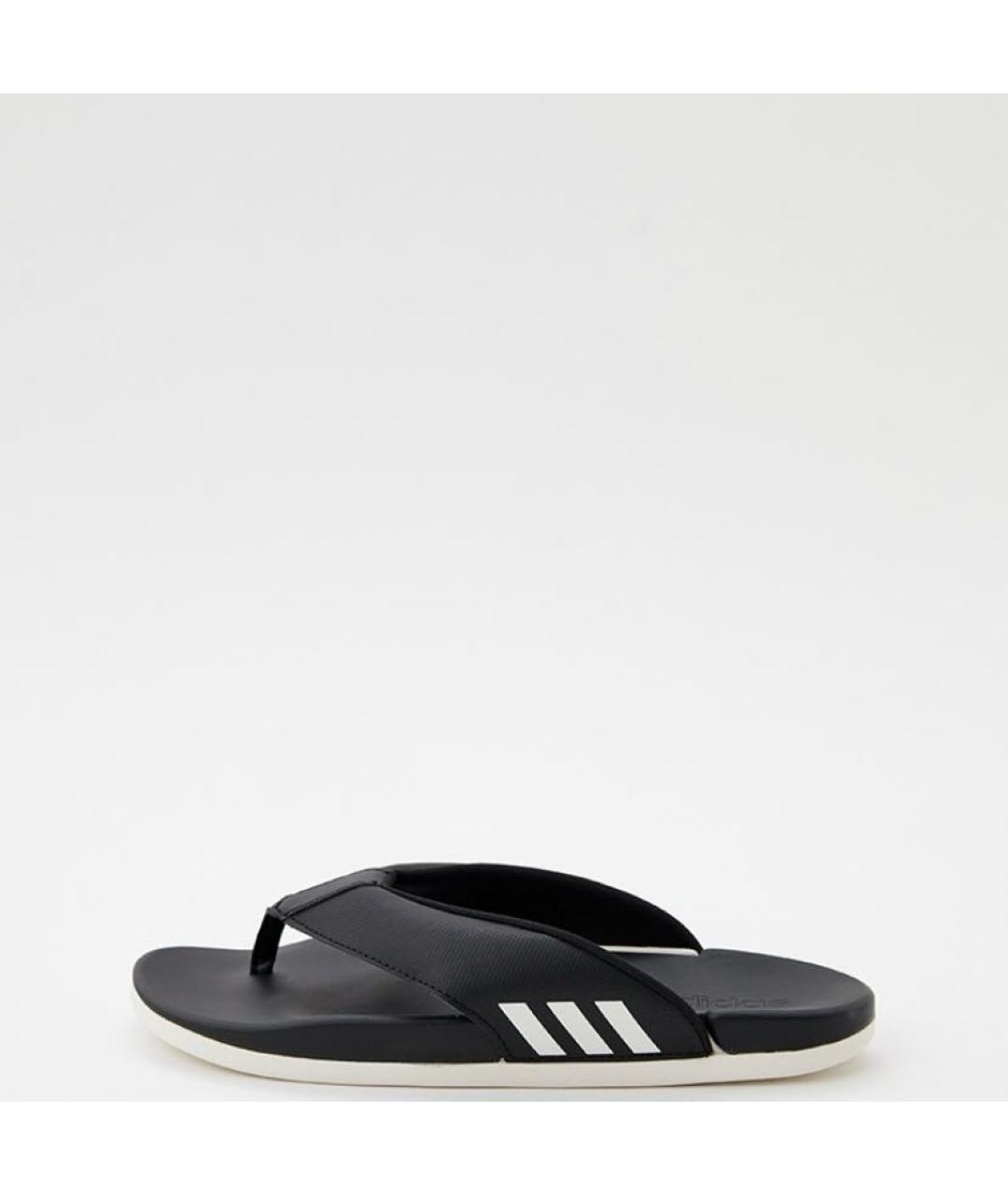 ADIDAS Черные резиновые шлепанцы, фото 2