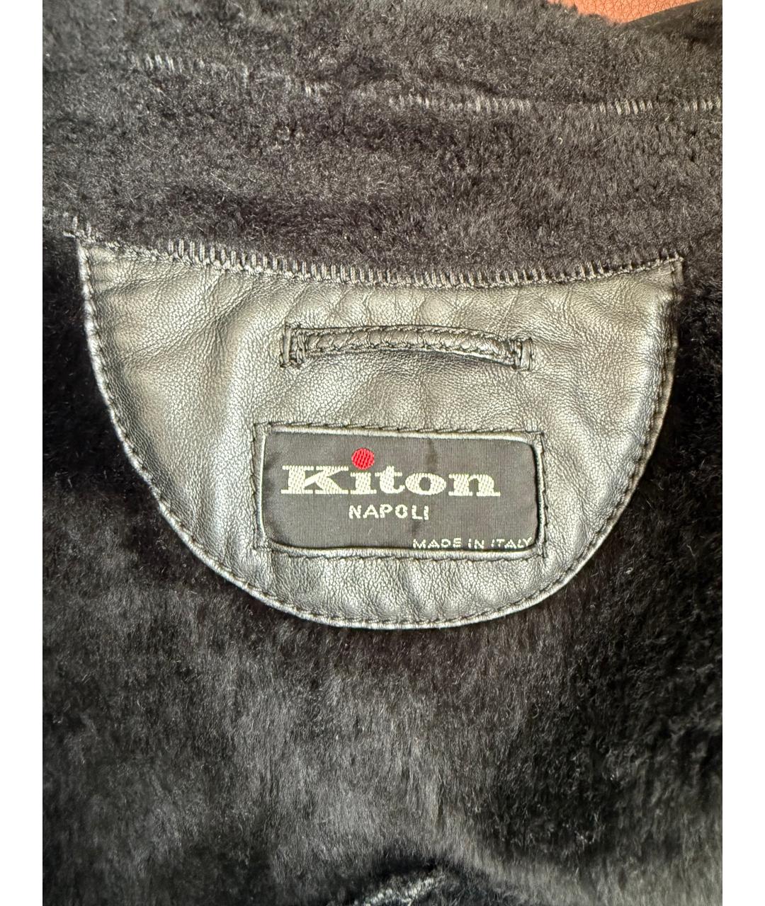 KITON Черная замшевая куртка, фото 3