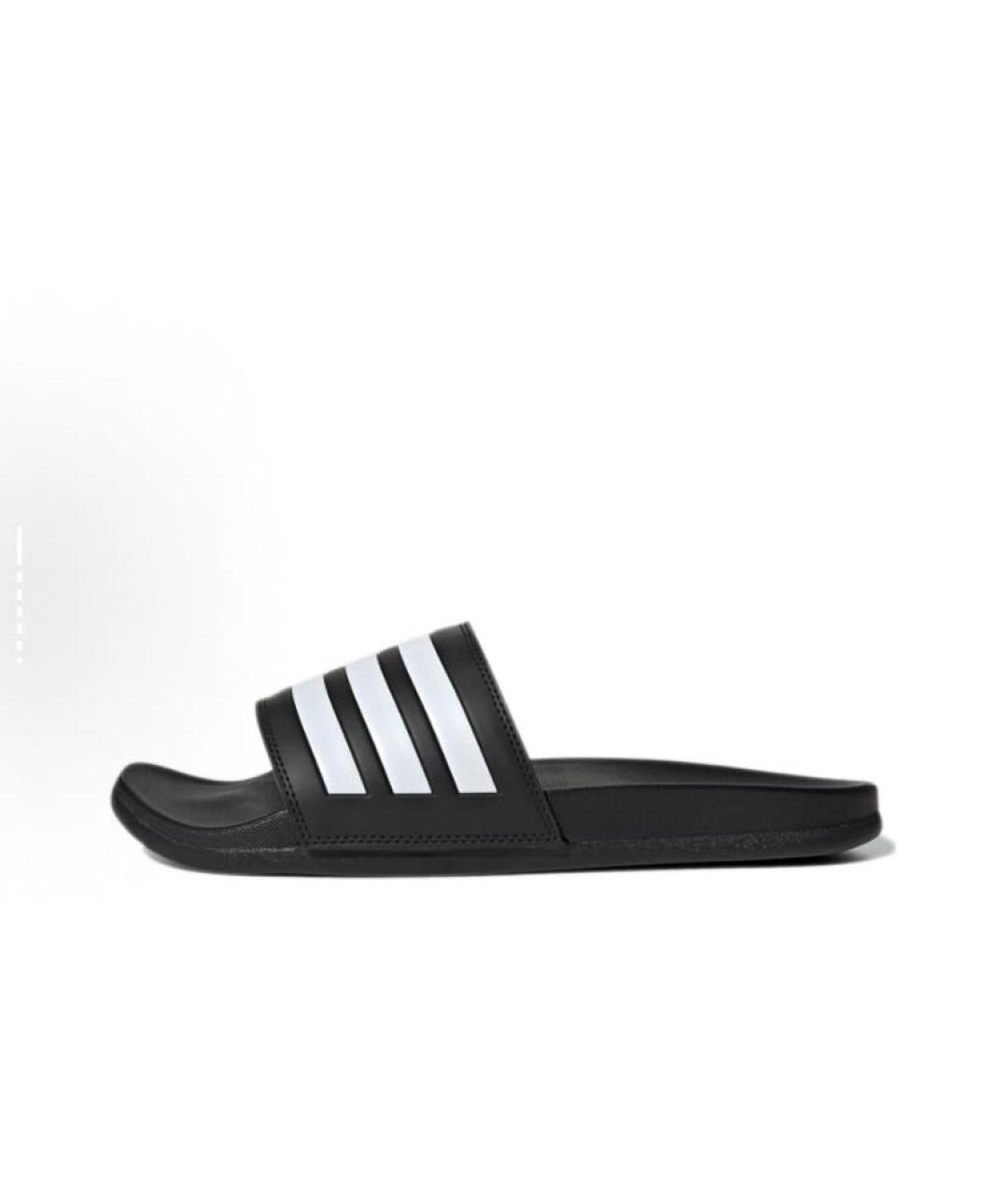 ADIDAS Черные резиновые шлепанцы, фото 3