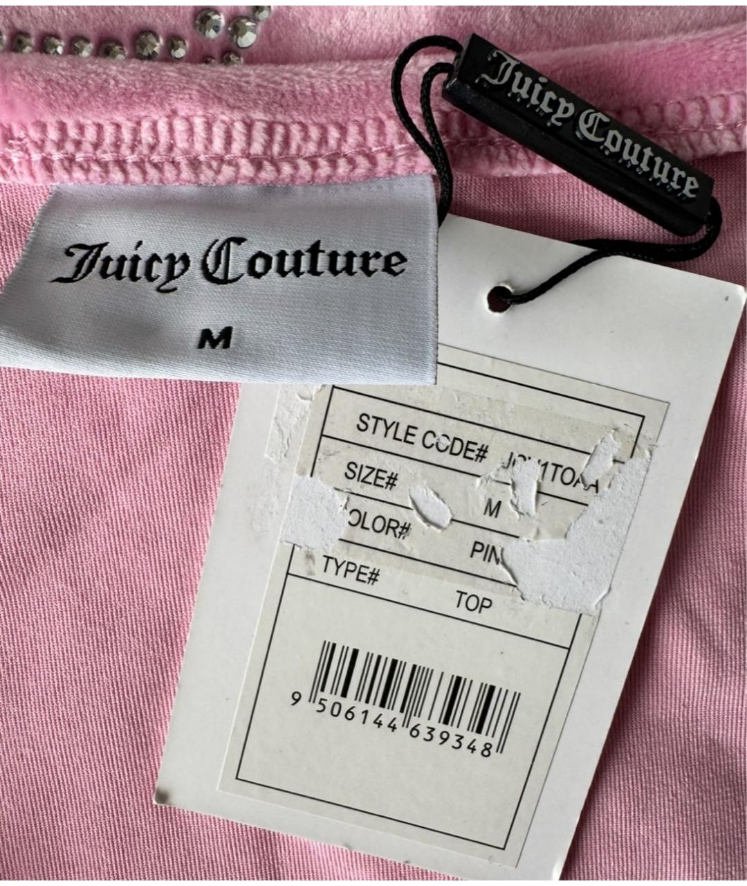 JUICY COUTURE Розовый полиэстеровый корсет, фото 4