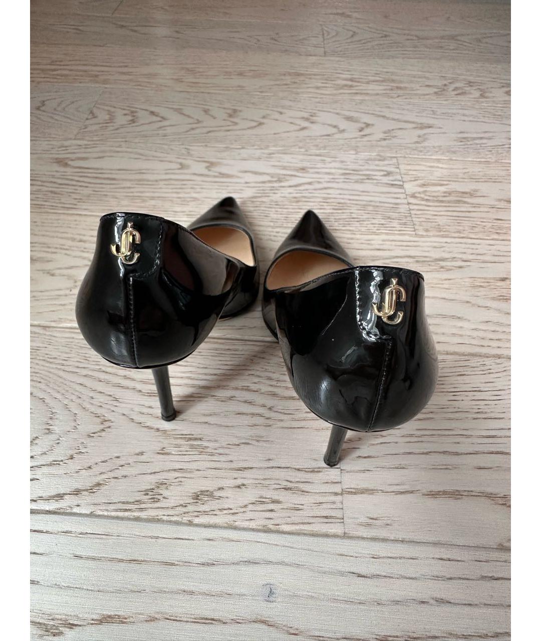 JIMMY CHOO Черные туфли из лакированной кожи, фото 3