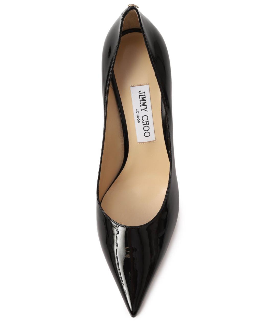 JIMMY CHOO Черные туфли из лакированной кожи, фото 2