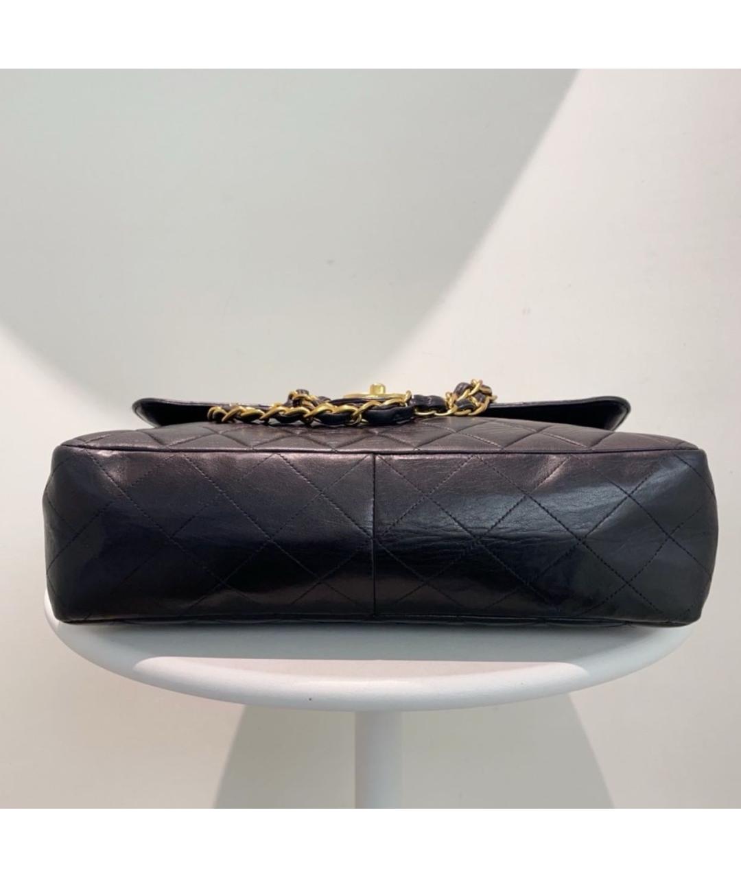 CHANEL Черная кожаная сумка через плечо, фото 4