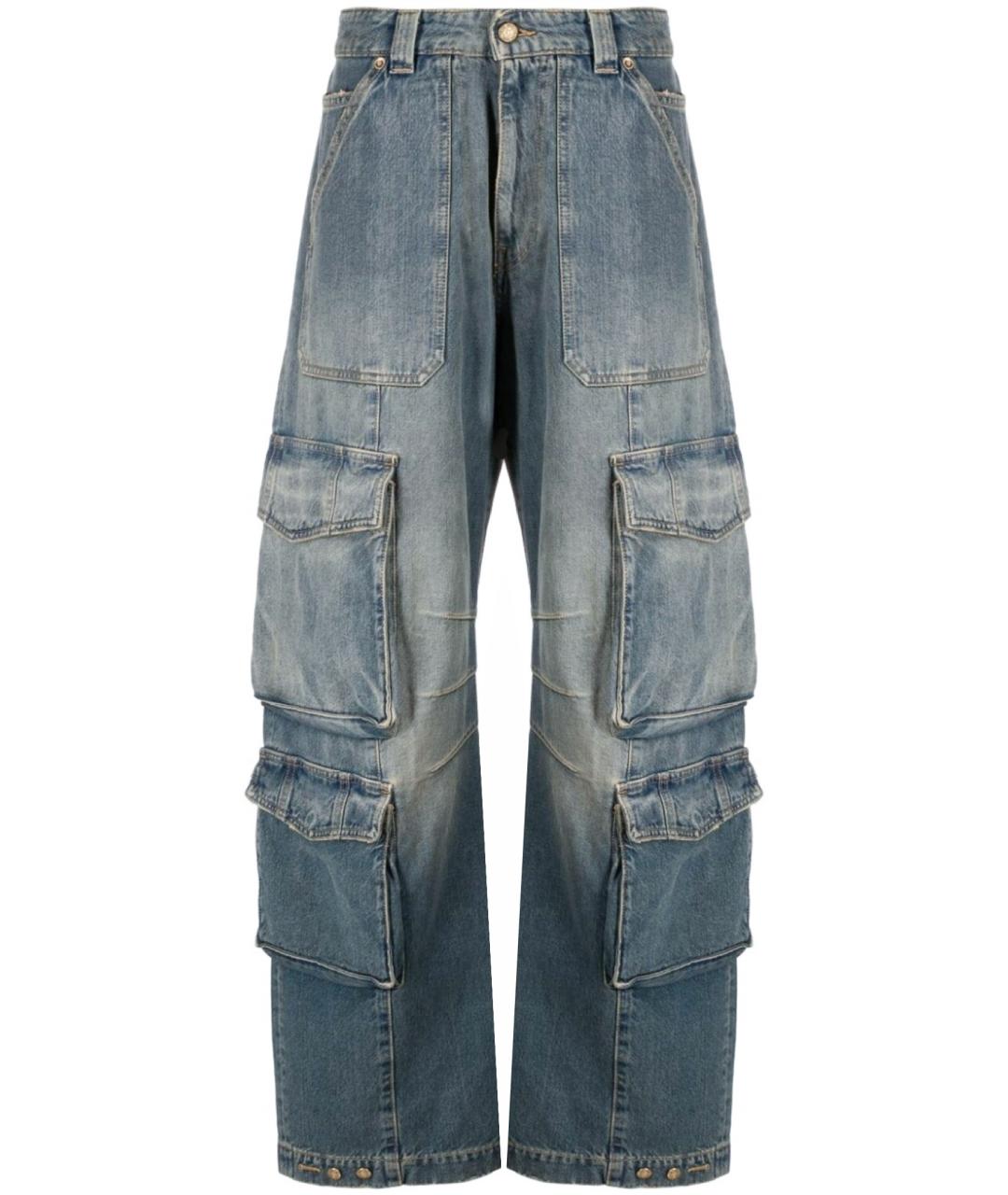 GOLDEN GOOSE DELUXE BRAND Голубые прямые джинсы, фото 1
