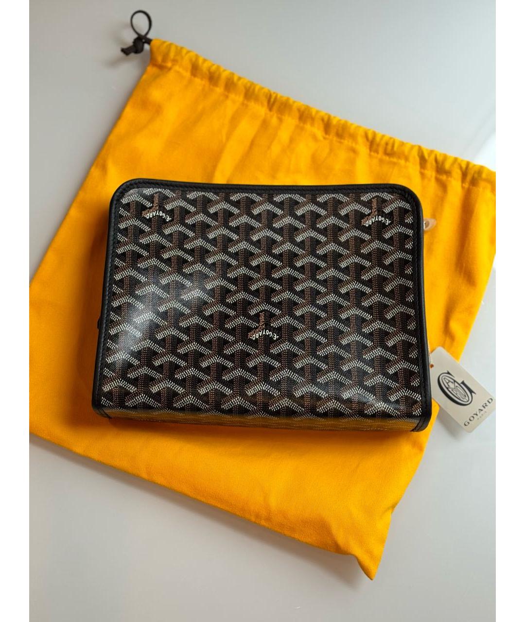 GOYARD Коричневая косметичка из искусственной кожи, фото 7