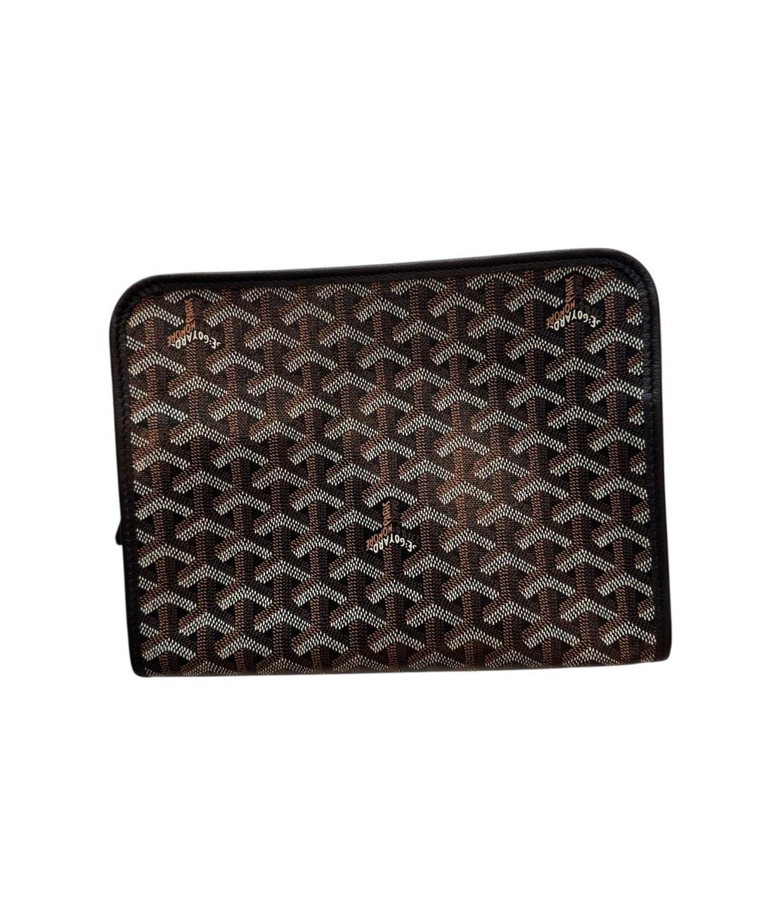 GOYARD Коричневая косметичка из искусственной кожи, фото 8