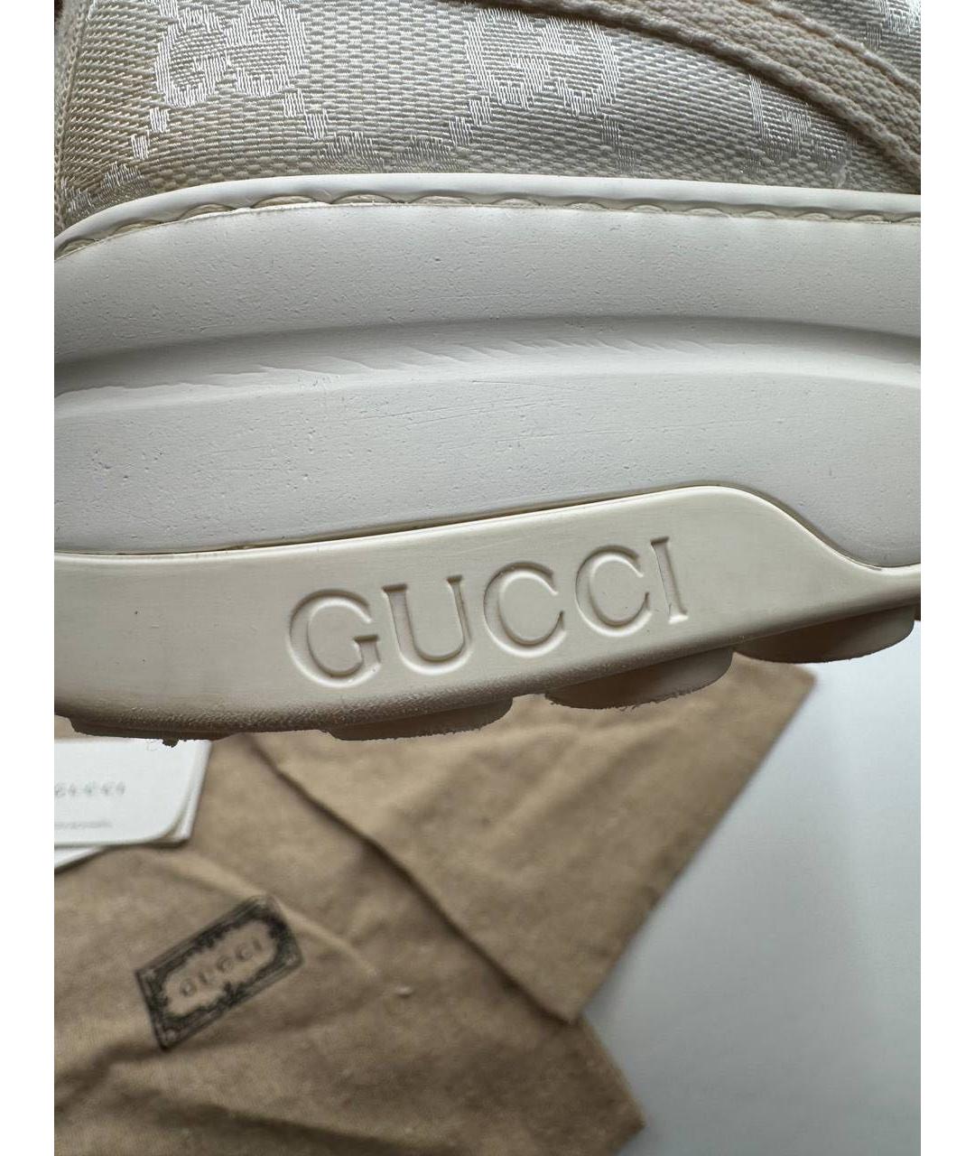 GUCCI Бежевые кроссовки, фото 8