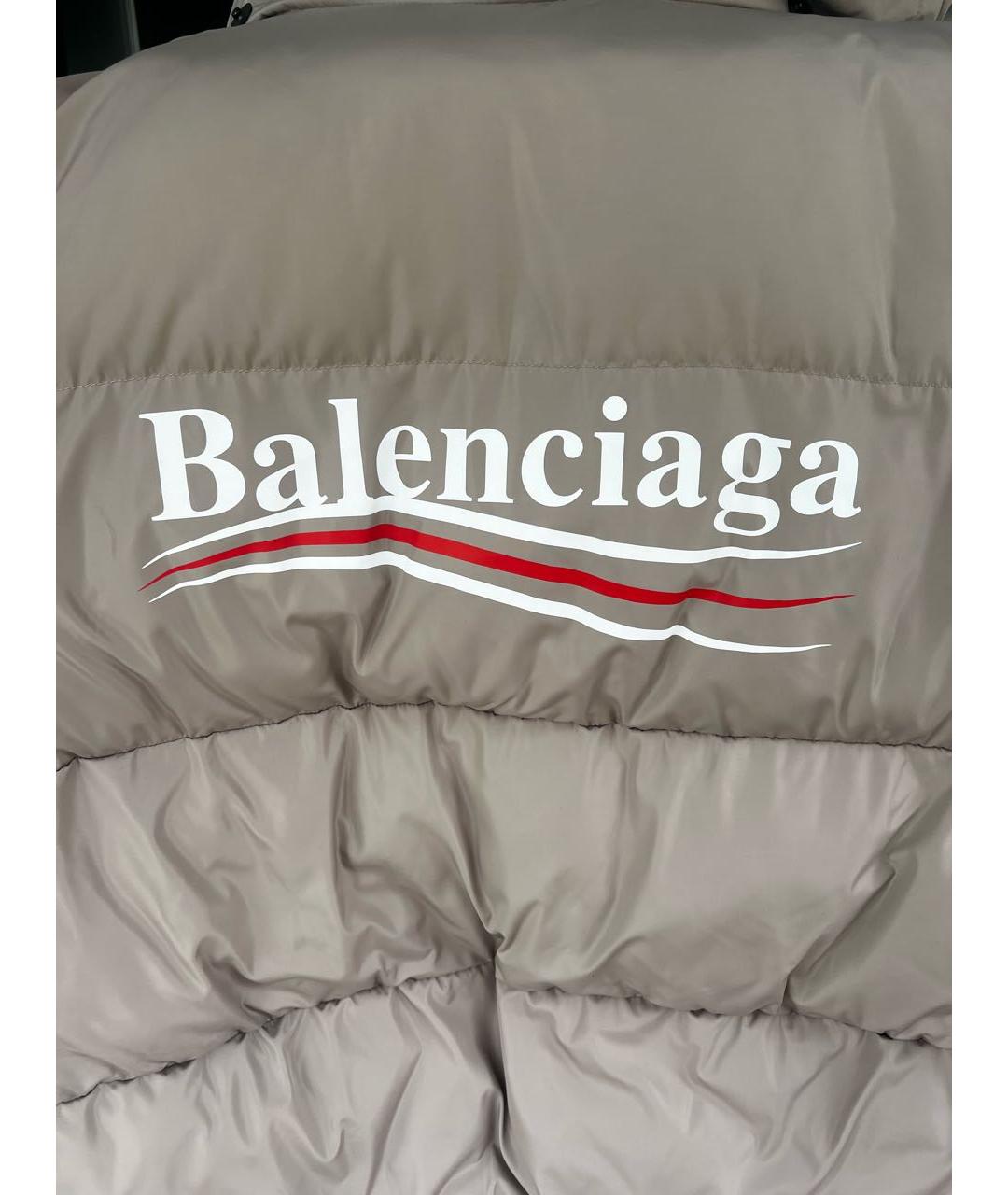 BALENCIAGA Бежевый полиэстеровый жилет, фото 4