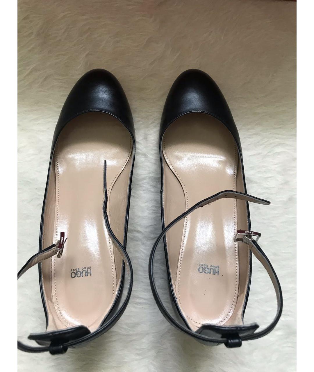 HUGO BOSS Черные кожаные туфли, фото 3