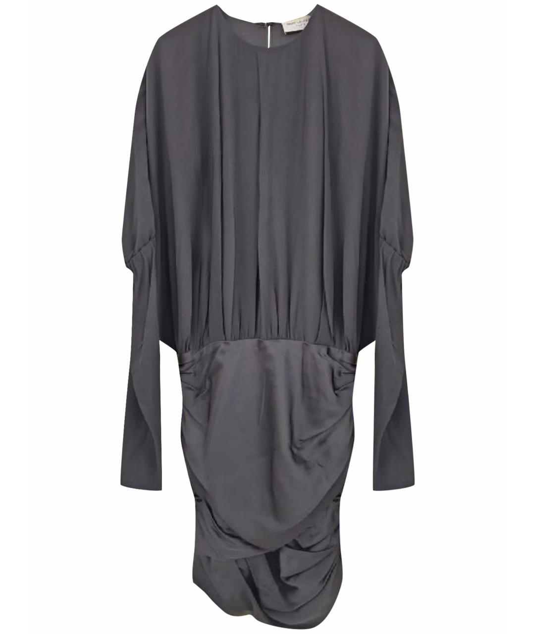 SAINT LAURENT Черное хлопковое платье, фото 1