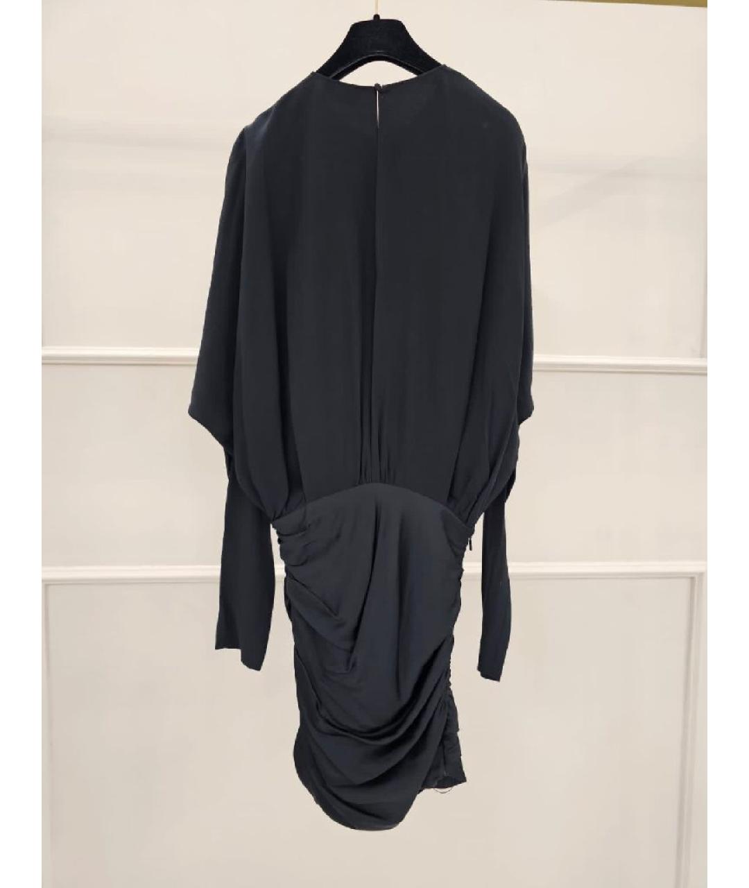 SAINT LAURENT Черное хлопковое платье, фото 2