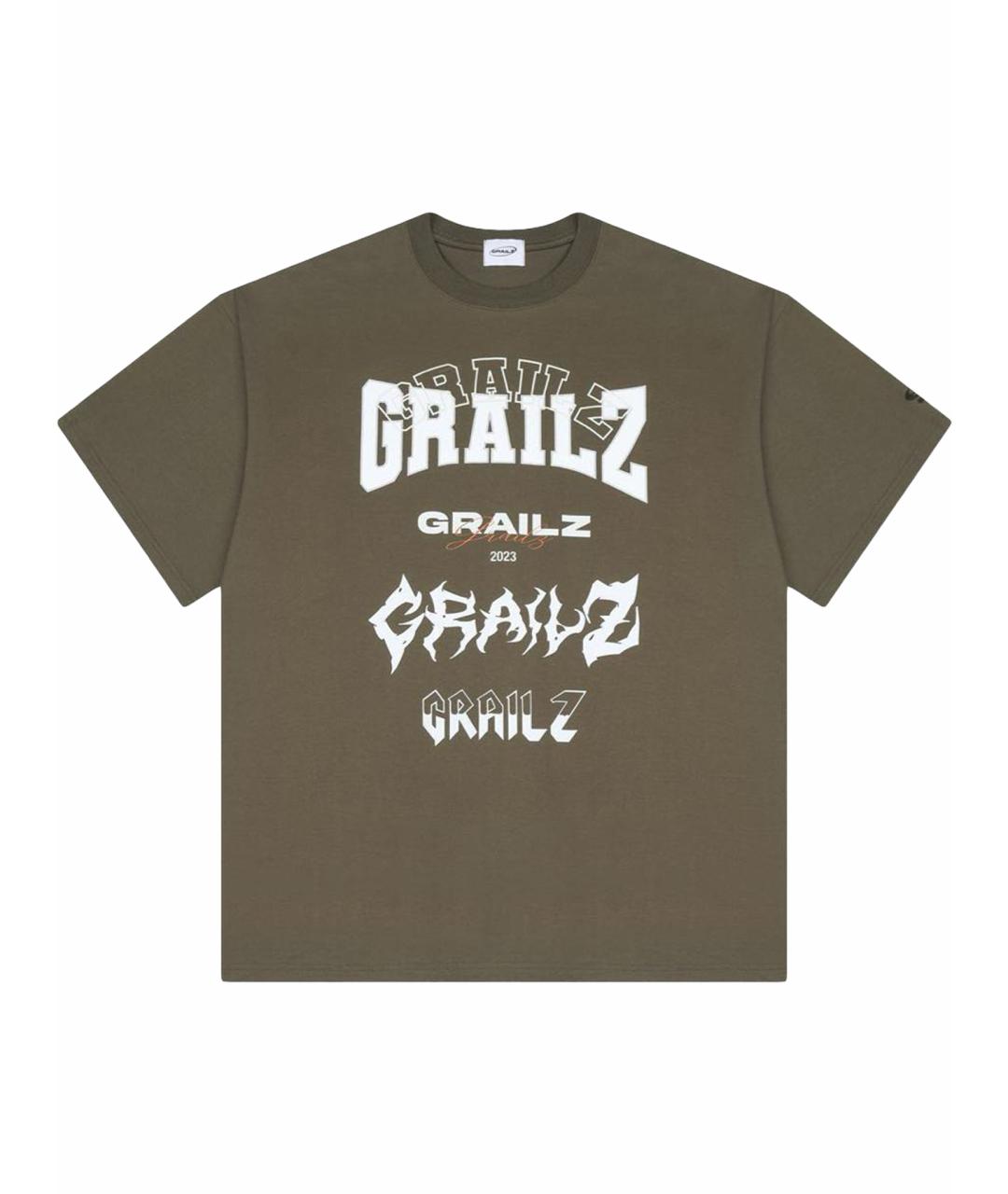 GRAILZ PROJECT G/R Хаки хлопковая футболка, фото 1