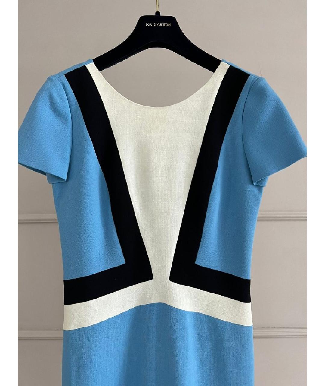 EMILIO PUCCI Бирюзовое шерстяное платье, фото 3