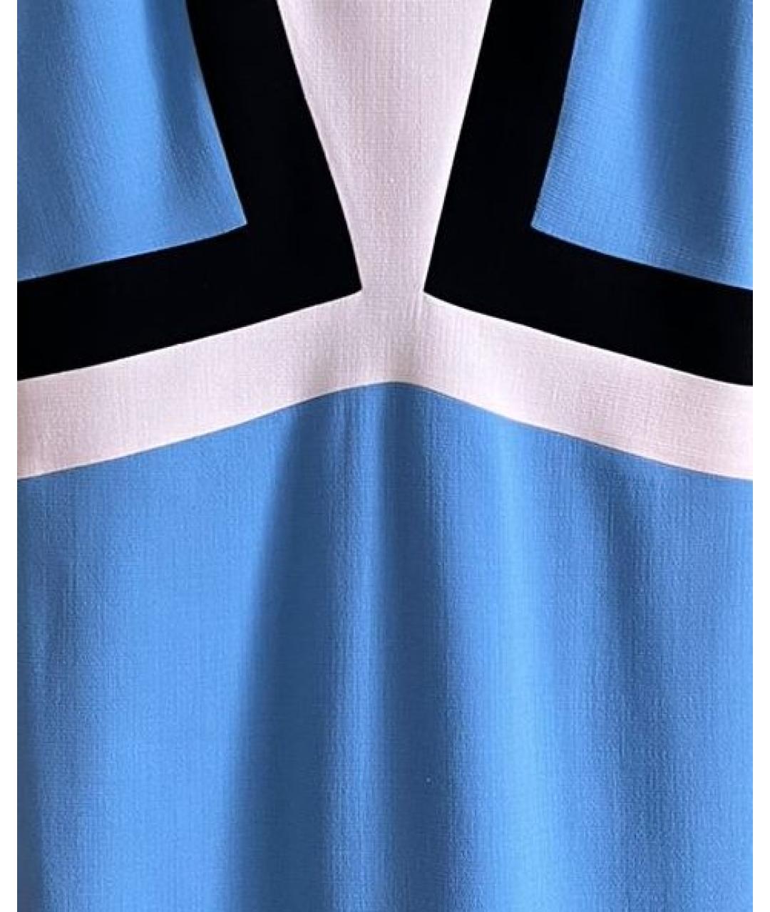 EMILIO PUCCI Бирюзовое шерстяное платье, фото 4