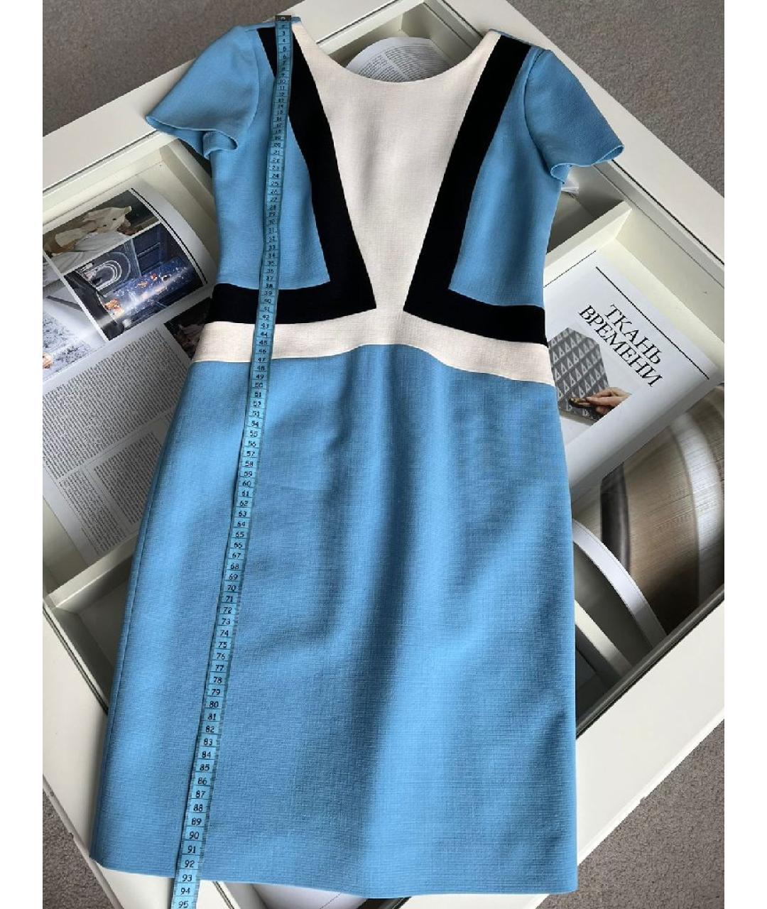 EMILIO PUCCI Бирюзовое шерстяное платье, фото 6