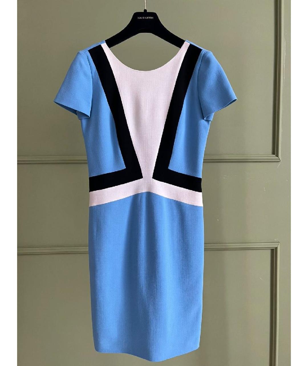 EMILIO PUCCI Бирюзовое шерстяное платье, фото 10