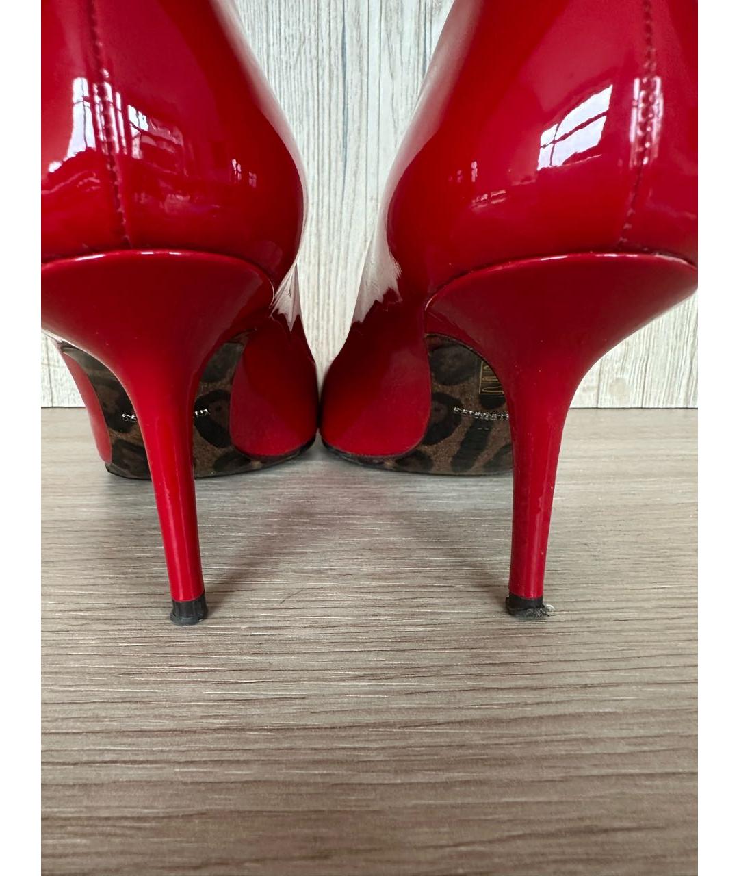 DOLCE&GABBANA Красные туфли из лакированной кожи, фото 4