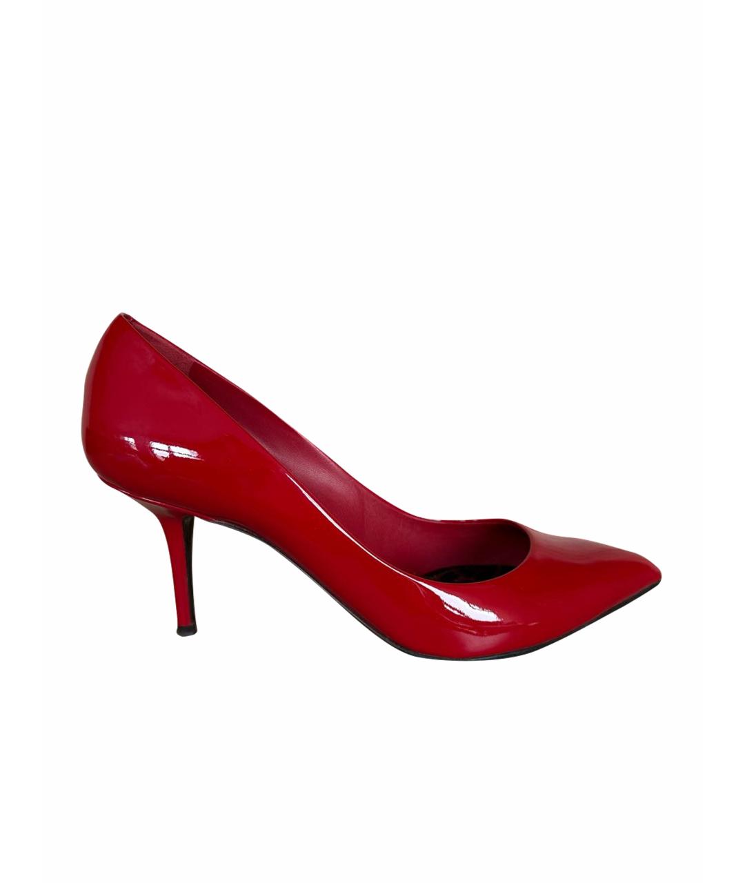 DOLCE&GABBANA Красные туфли из лакированной кожи, фото 1