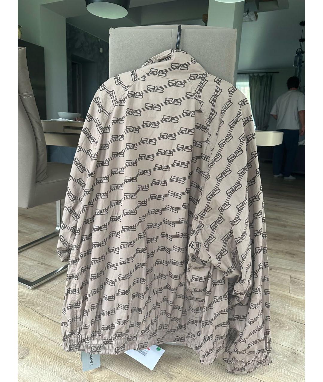 BALENCIAGA Бежевая полиэстеровая куртка, фото 3