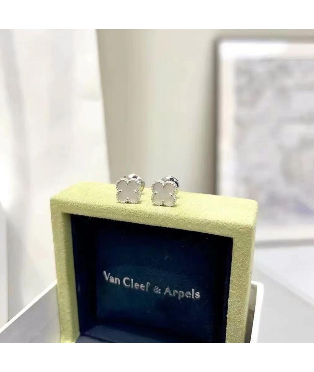 VAN CLEEF & ARPELS Белые серьги из белого золота, фото 3