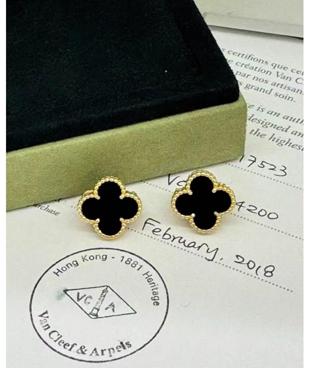 VAN CLEEF & ARPELS Золотые серьги из желтого золота, фото 2