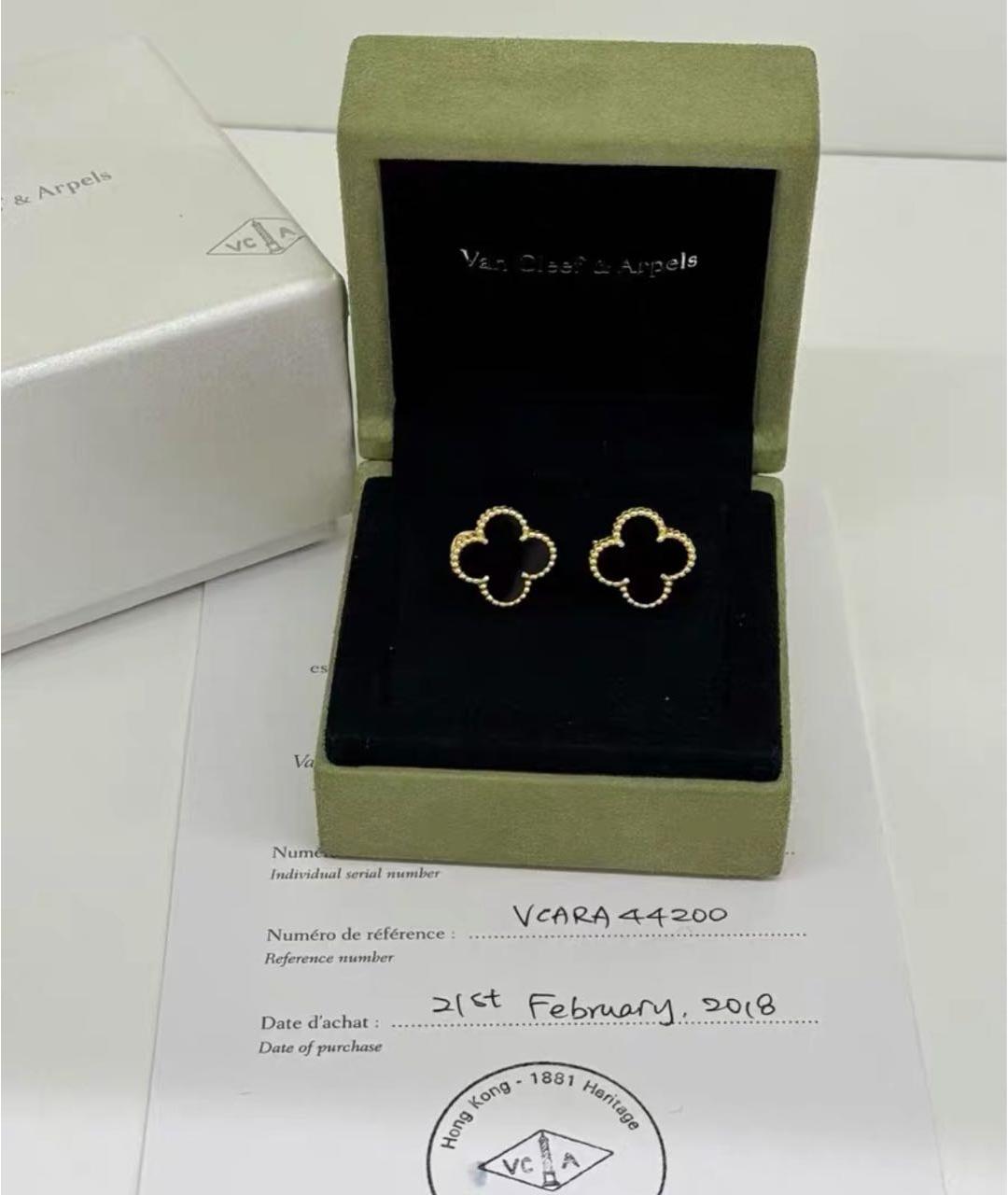 VAN CLEEF & ARPELS Золотые серьги из желтого золота, фото 3