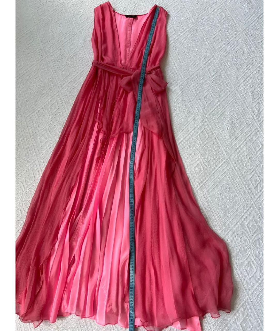 FORTE COUTURE Розовое хлопковое вечернее платье, фото 7