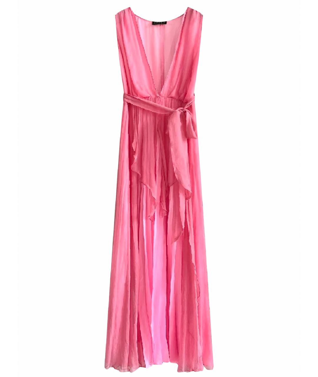 FORTE COUTURE Розовое хлопковое вечернее платье, фото 1