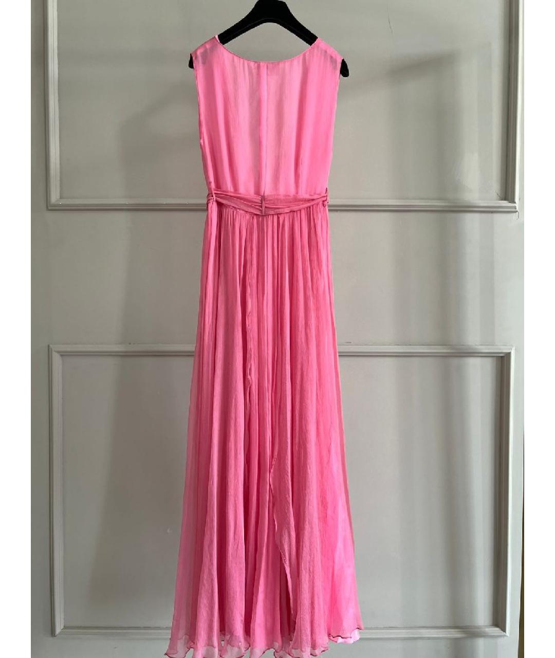 FORTE COUTURE Розовое хлопковое вечернее платье, фото 2