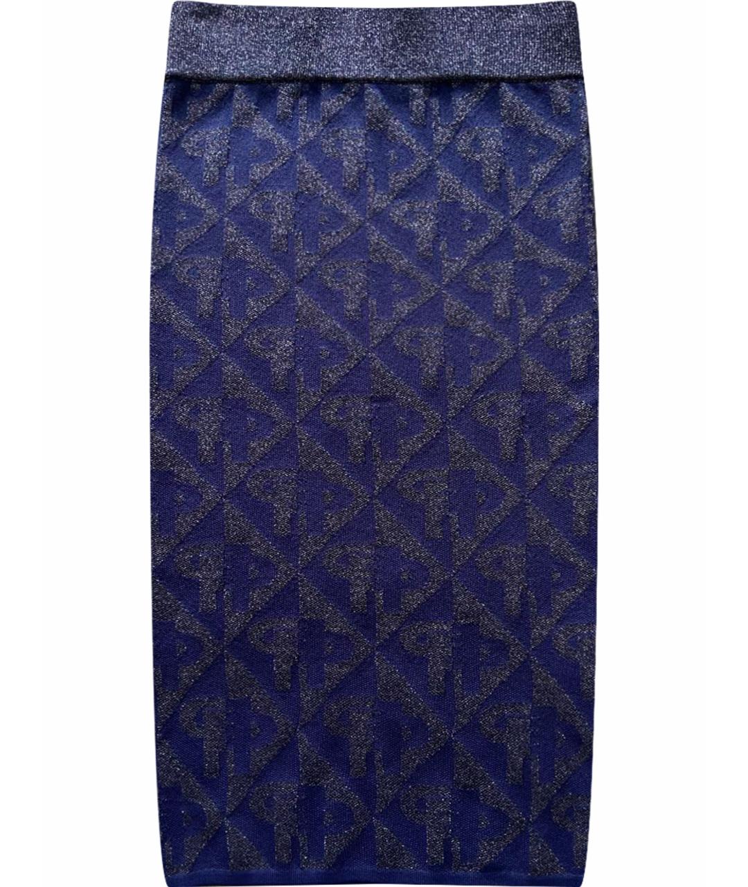 PINKO Фиолетовая вискозная юбка миди, фото 1